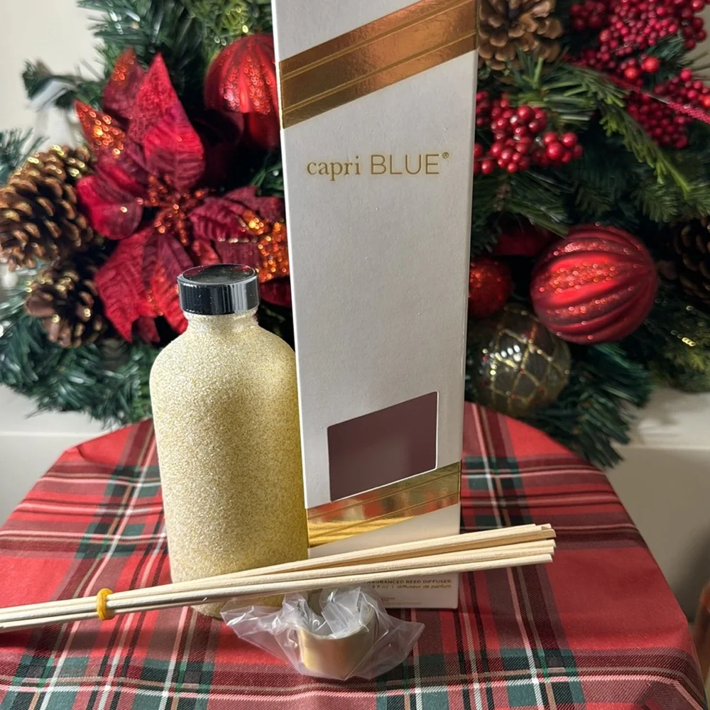 Capri Blue Glam Reed Diffuser - 8 Fl Oz - Pumpkin Dulce